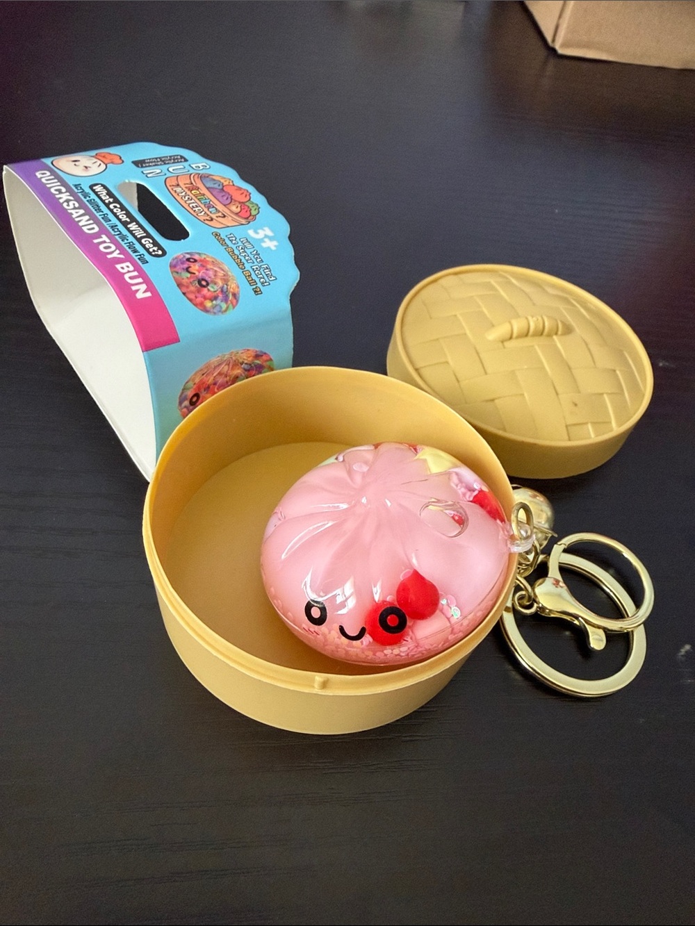 Pink Water-filled Dumpling Keychain- NON RMS- NWT
